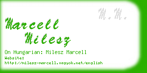 marcell milesz business card